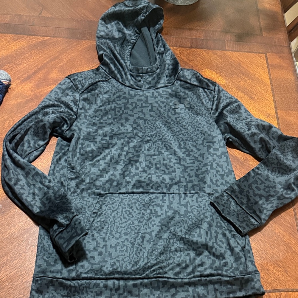 Under Armour Black Digital Pattern Kids Hoodie